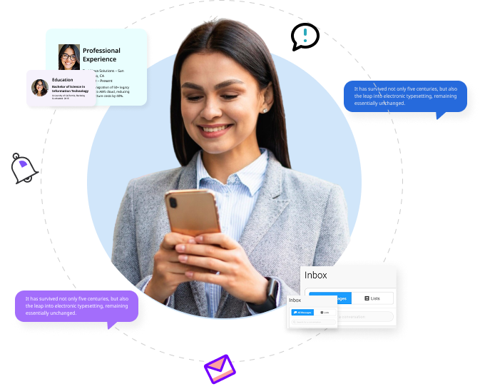Real-time candidate communication with in-app messaging and notifications
